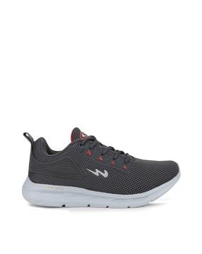lace-up running sports shoes