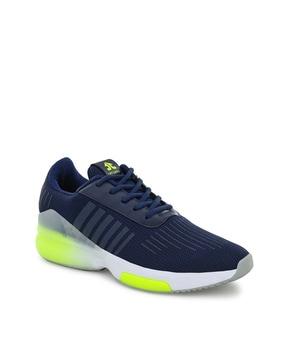 lace-up running sports shoes