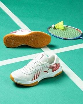 lace-up smash sprint badminton shoes