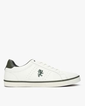 lace-up sneakers with perforations