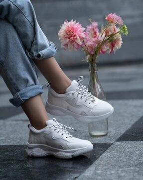 lace-up walking shoes