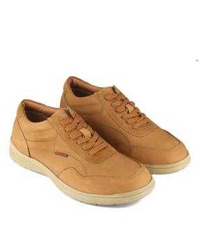 lace-ups casual shoes with synthetic upper