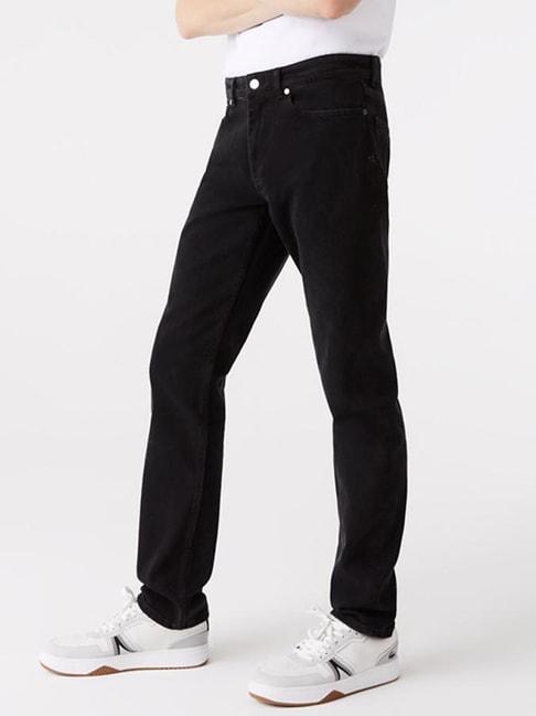 lacoste black slim fit jeans