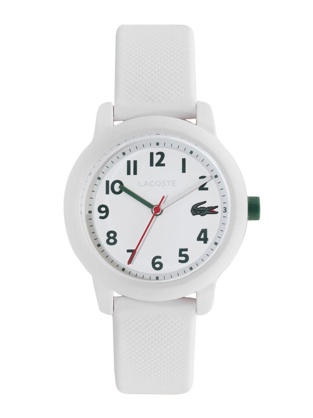 lacoste boys12.12 analogue watch 2030039-white