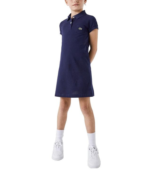 lacoste kids navy regular fit dress