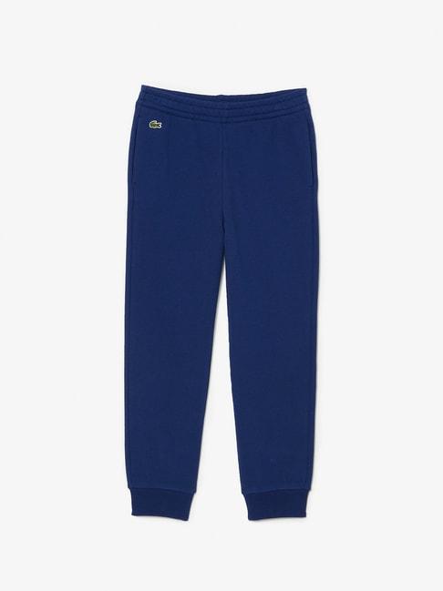 lacoste kids navy solid joggers