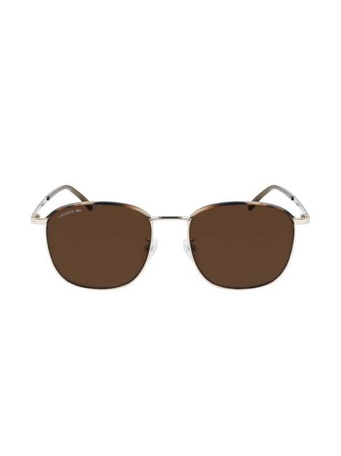 lacoste la234a brown square sunglasses