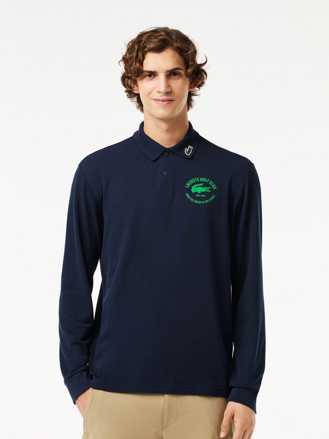 lacoste long sleeved golf anti-uv polo collar t-shirt