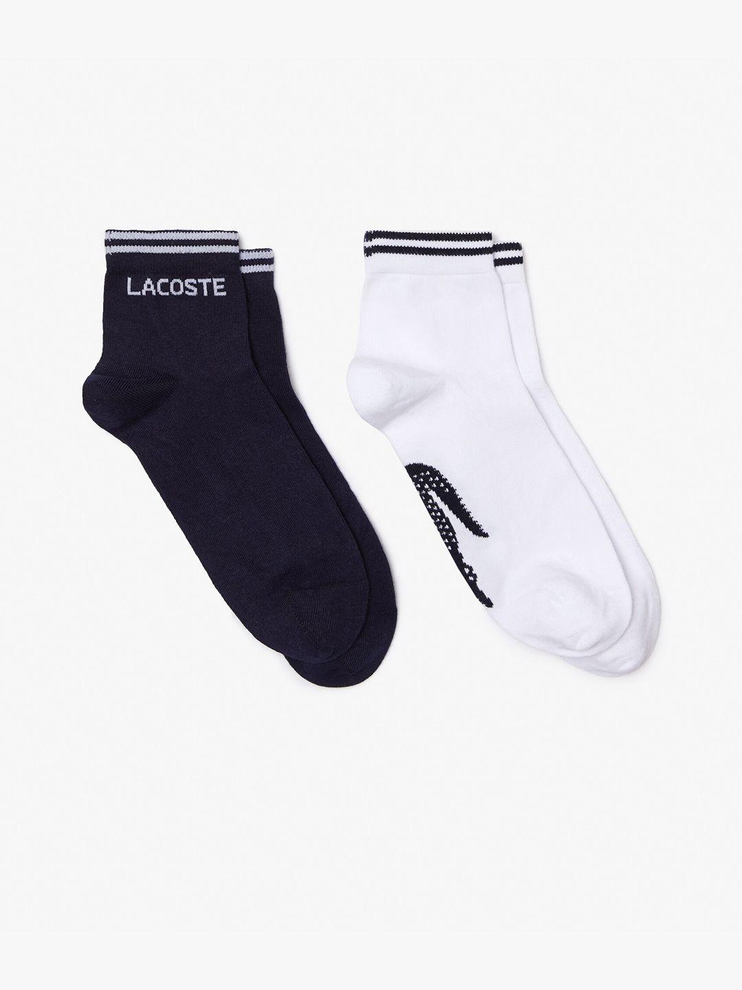 lacoste men pack of 2 calf-length sports socks