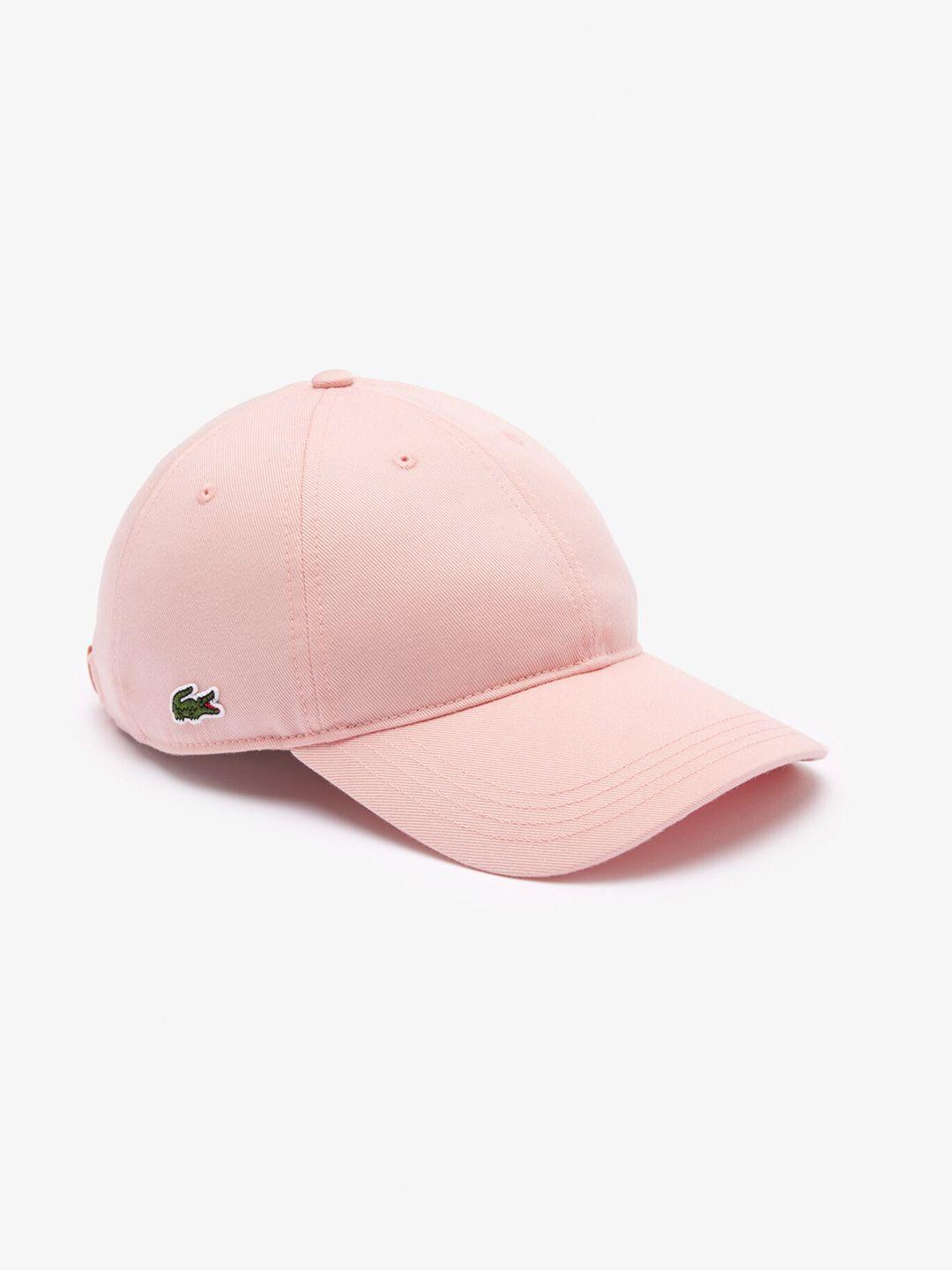 lacoste men pink baseball cap