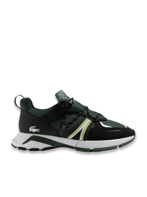 lacoste men's l003 green running shoes