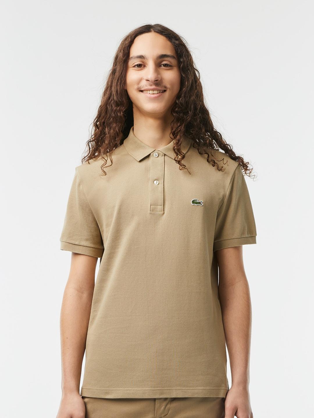 lacoste polo collar short sleeves pure cotton t-shirt