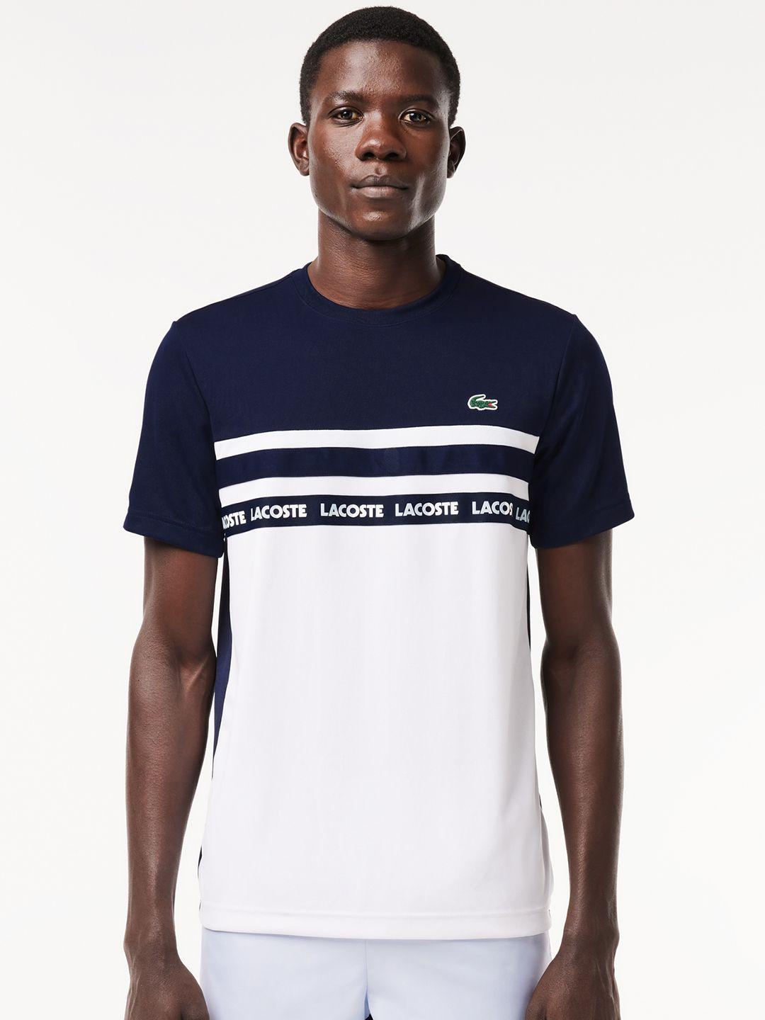 lacoste tennis performance ultra-dry logo printed t-shirt