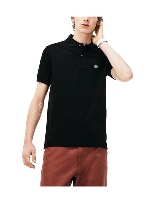 lacoste black l.12.12 classic fit polo t-shirt