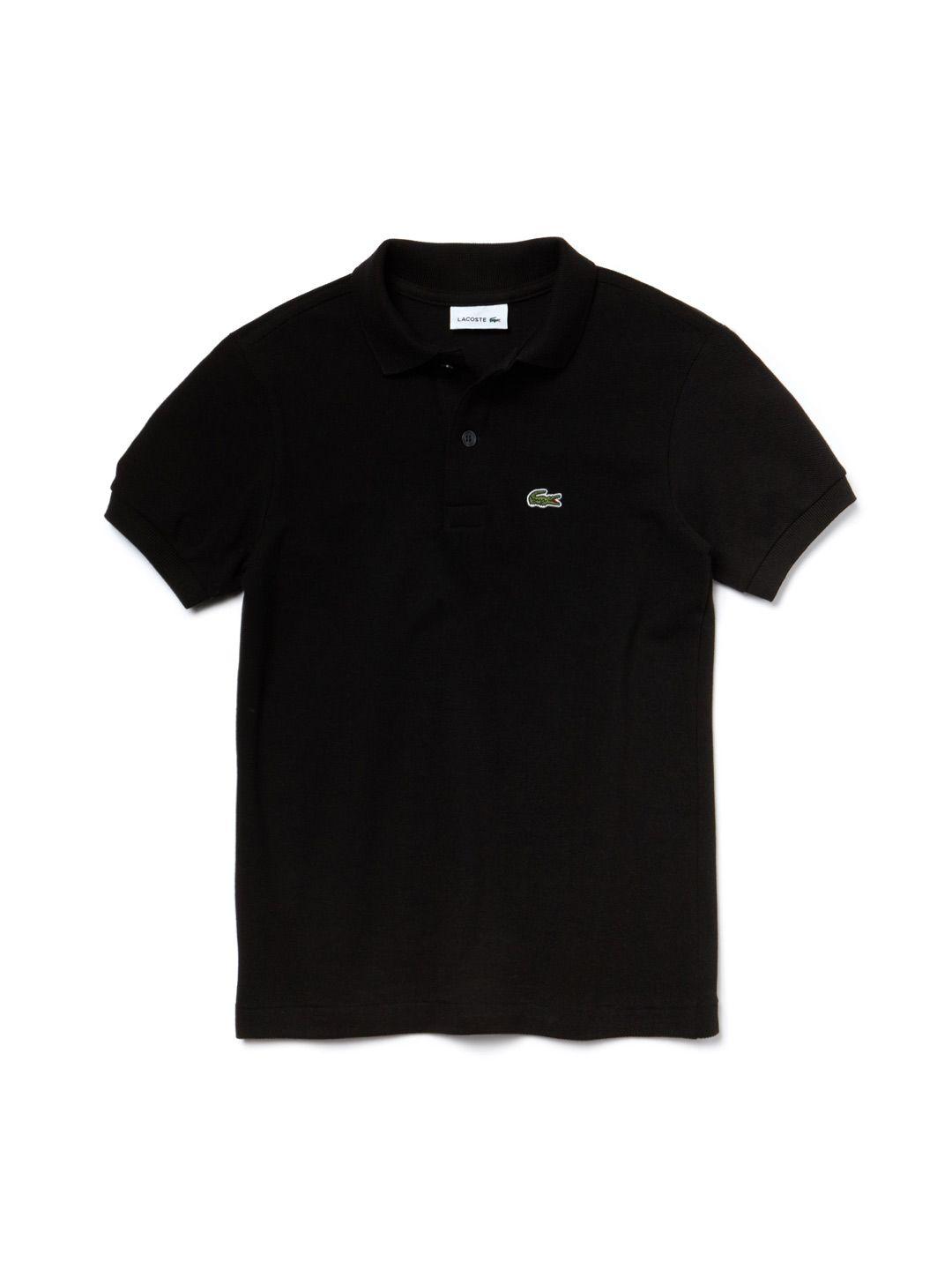 lacoste black petit pique polo