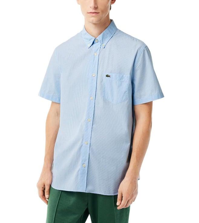 lacoste blue  regular fit  shirt