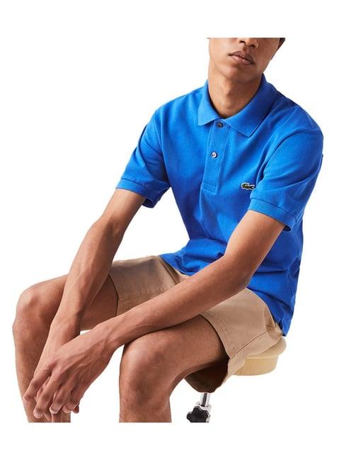 lacoste blue l.12.12 classic fit polo t-shirt