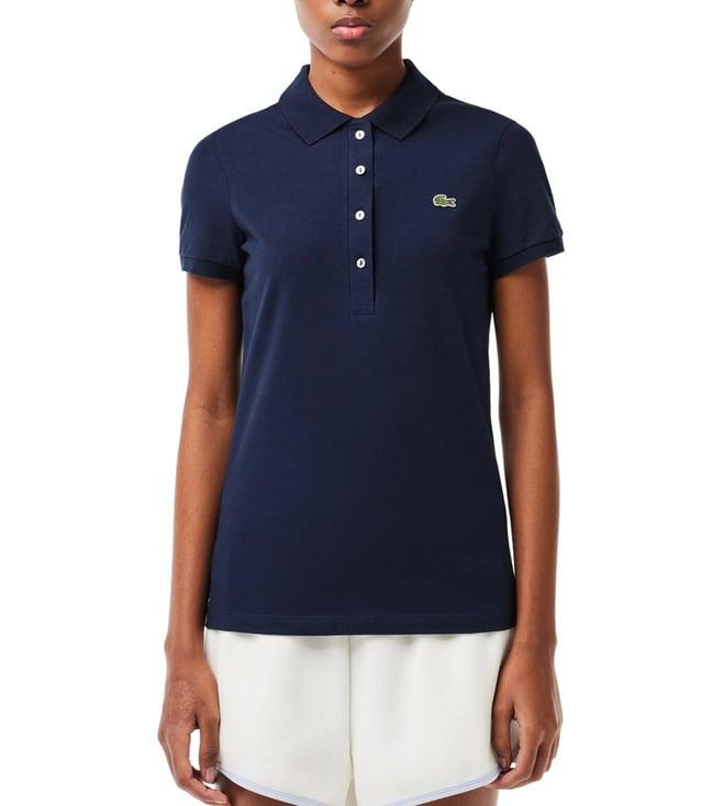 lacoste blue l.12.d slim fit jersey polo t-shirt