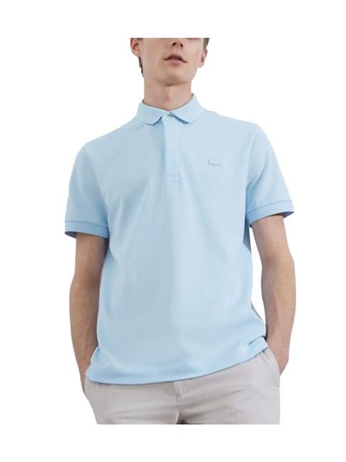 lacoste blue regular fit polo t-shirt