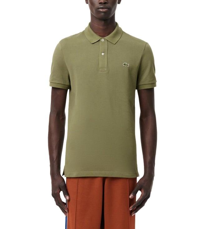 lacoste brown original l.12.12 slim fit polo t-shirt