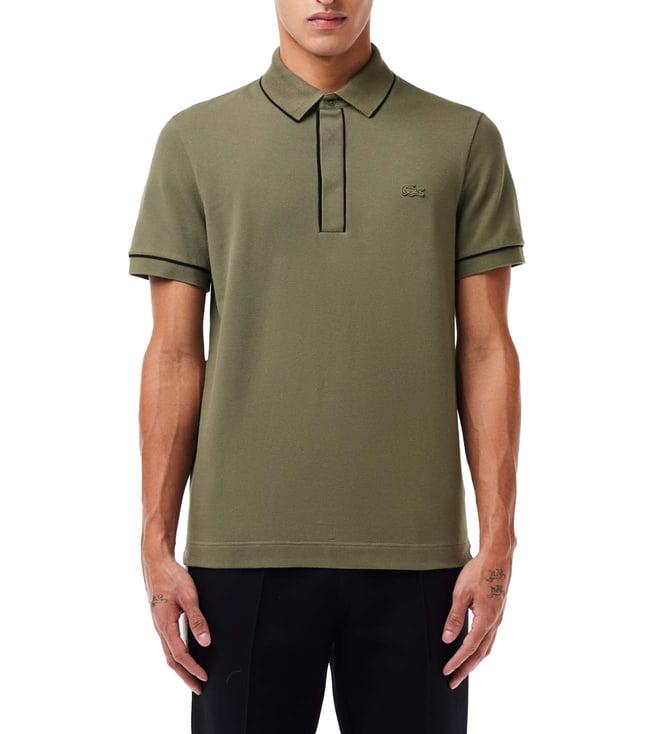 lacoste green regular fit polo t-shirt