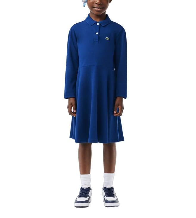 lacoste kids navy core collection regular fit dress