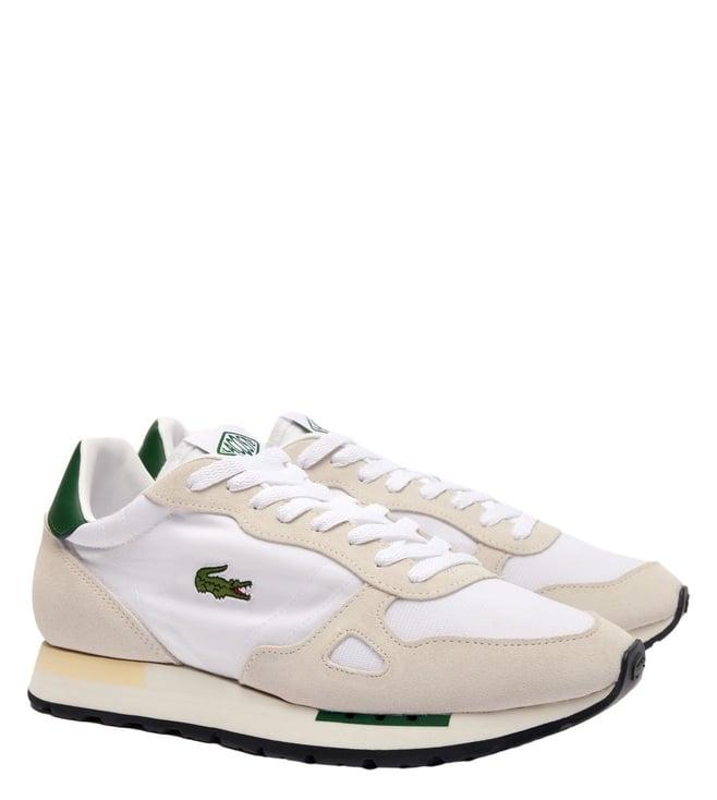 lacoste men's white partner 70s trainer sneakers