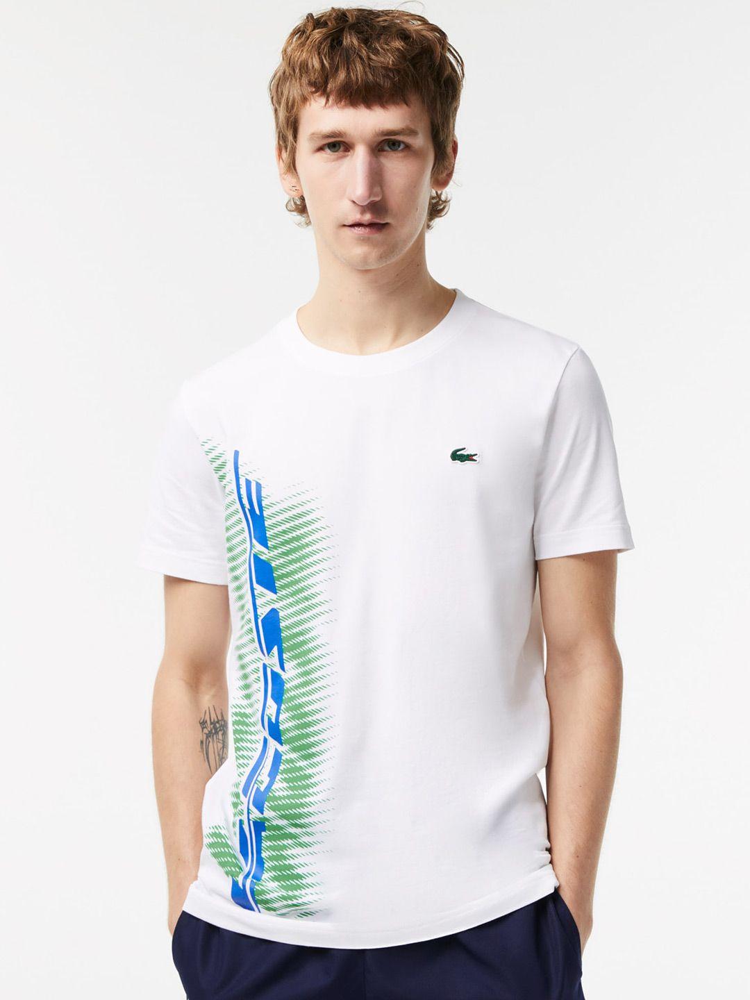 lacoste men graphic printed sports t-shirt