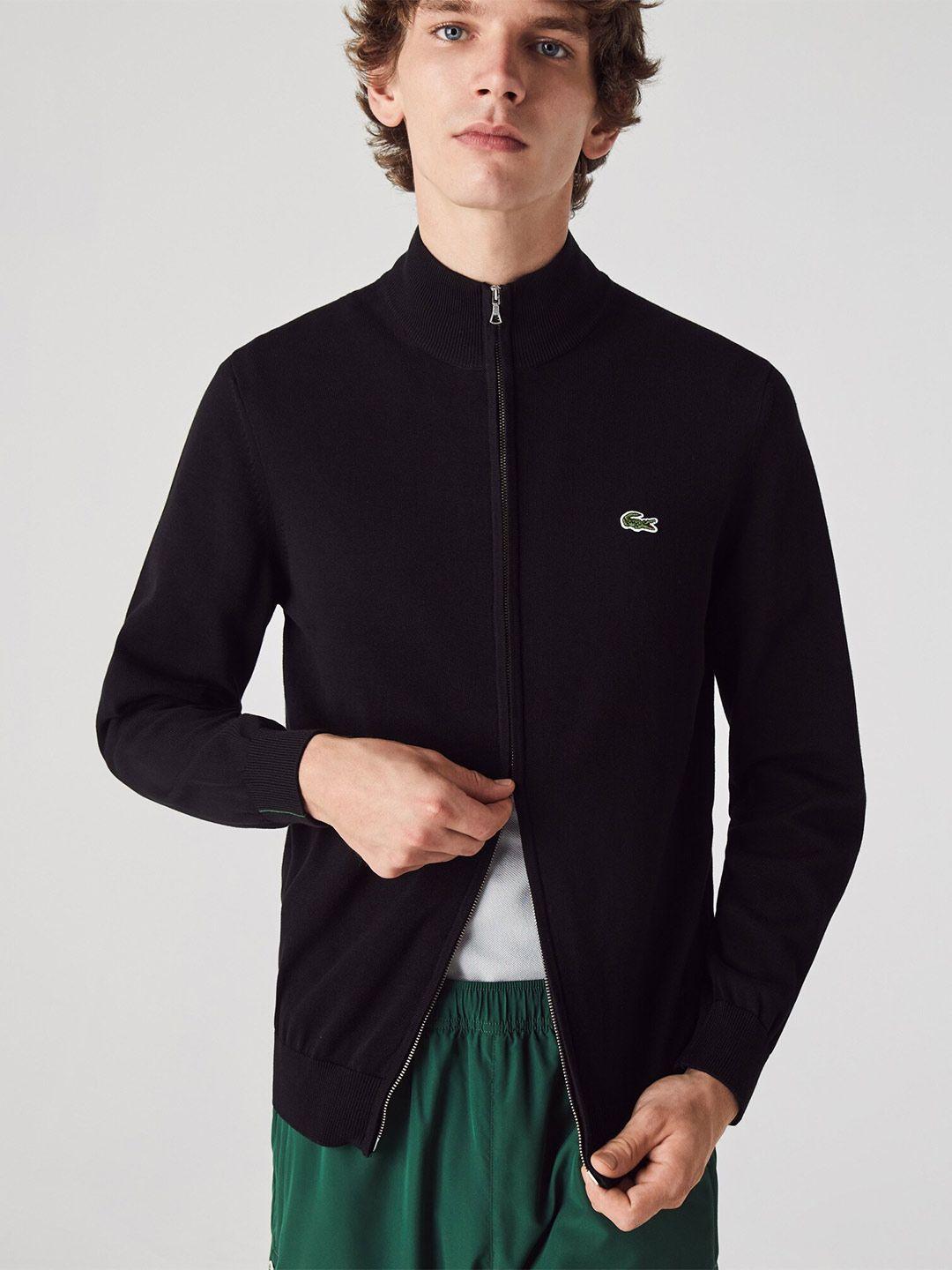 lacoste men organic cotton cardigan