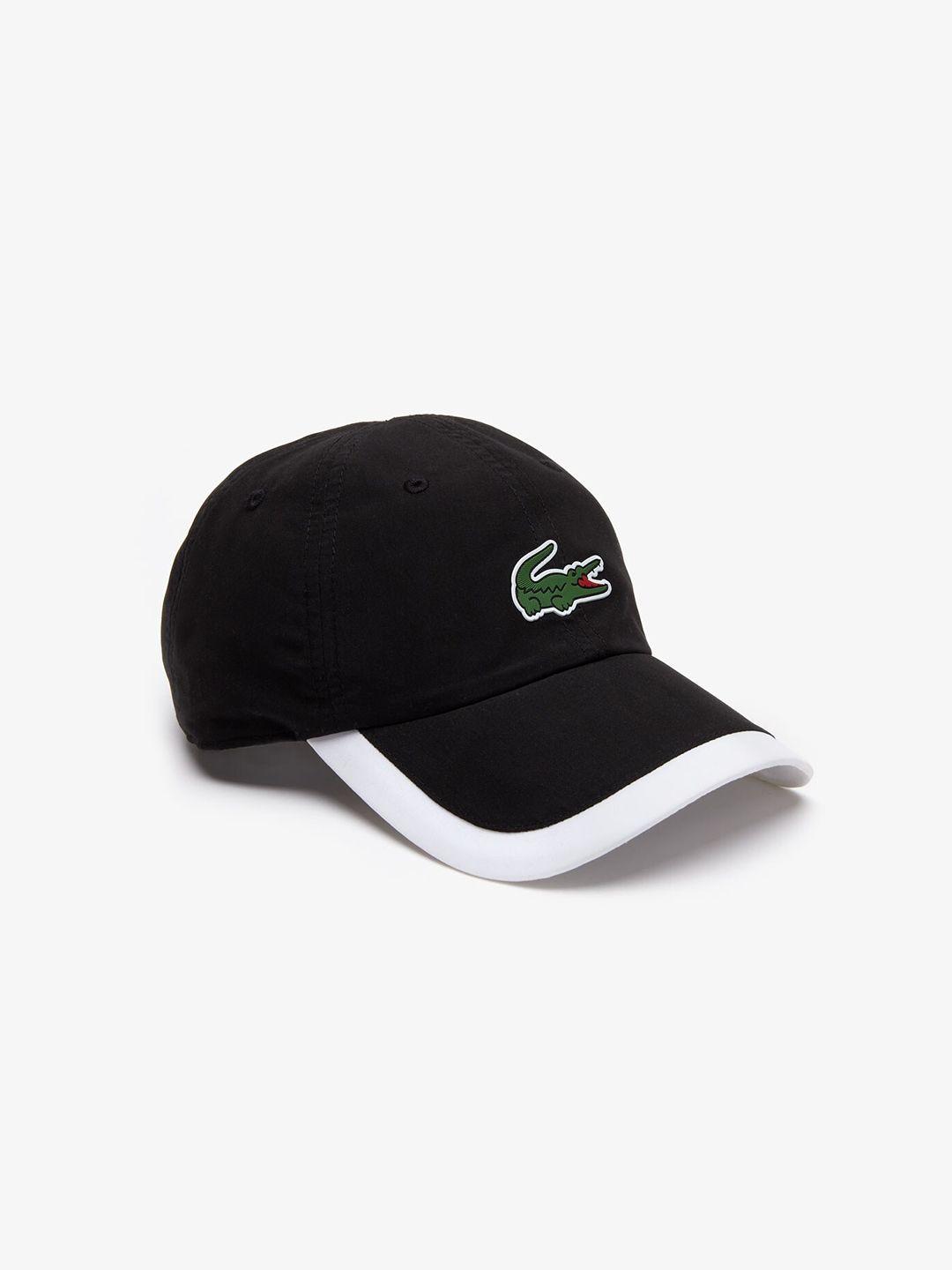 lacoste men sport contrast border lightweight baseball cap