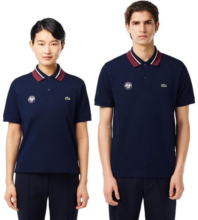 lacoste navy relax fit polo t-shirts