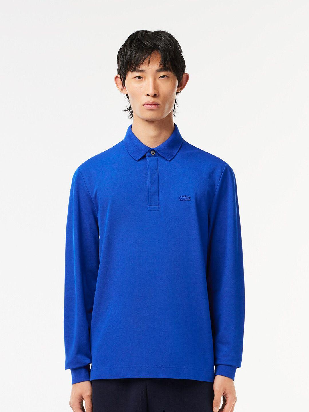 lacoste polo collar long sleeves t-shirt