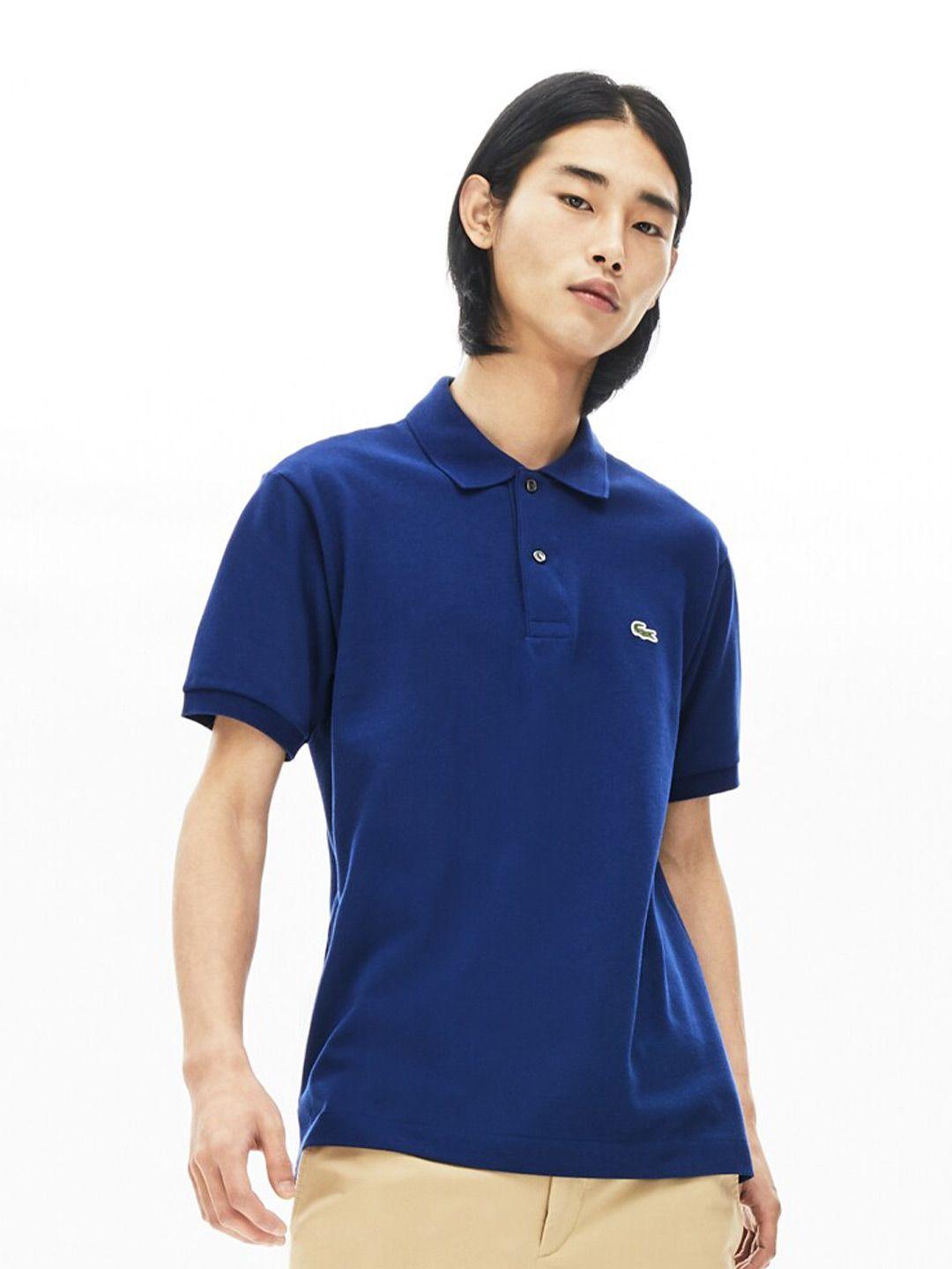 lacoste polo collar pure cotton casual t-shirt