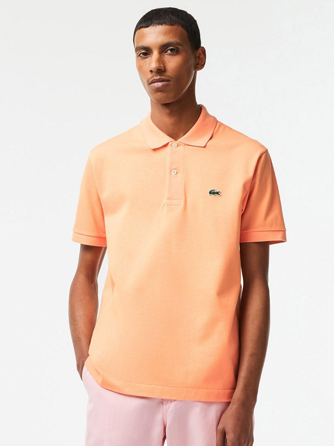 lacoste regular fit polo collar pure cotton t-shirt