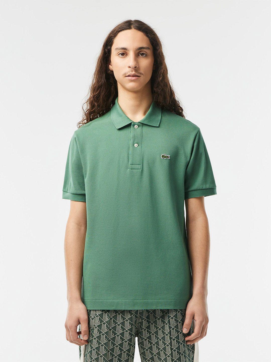 lacoste regular fit polo collar pure cotton t-shirt