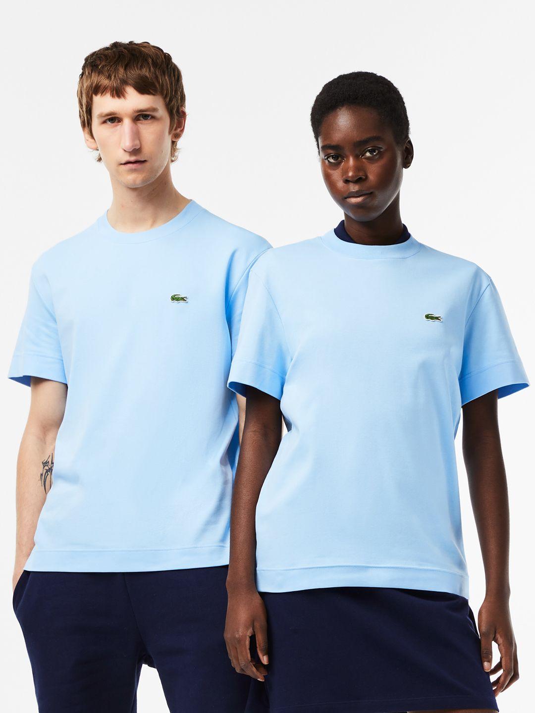 lacoste unisex brand logo cotton t-shirt