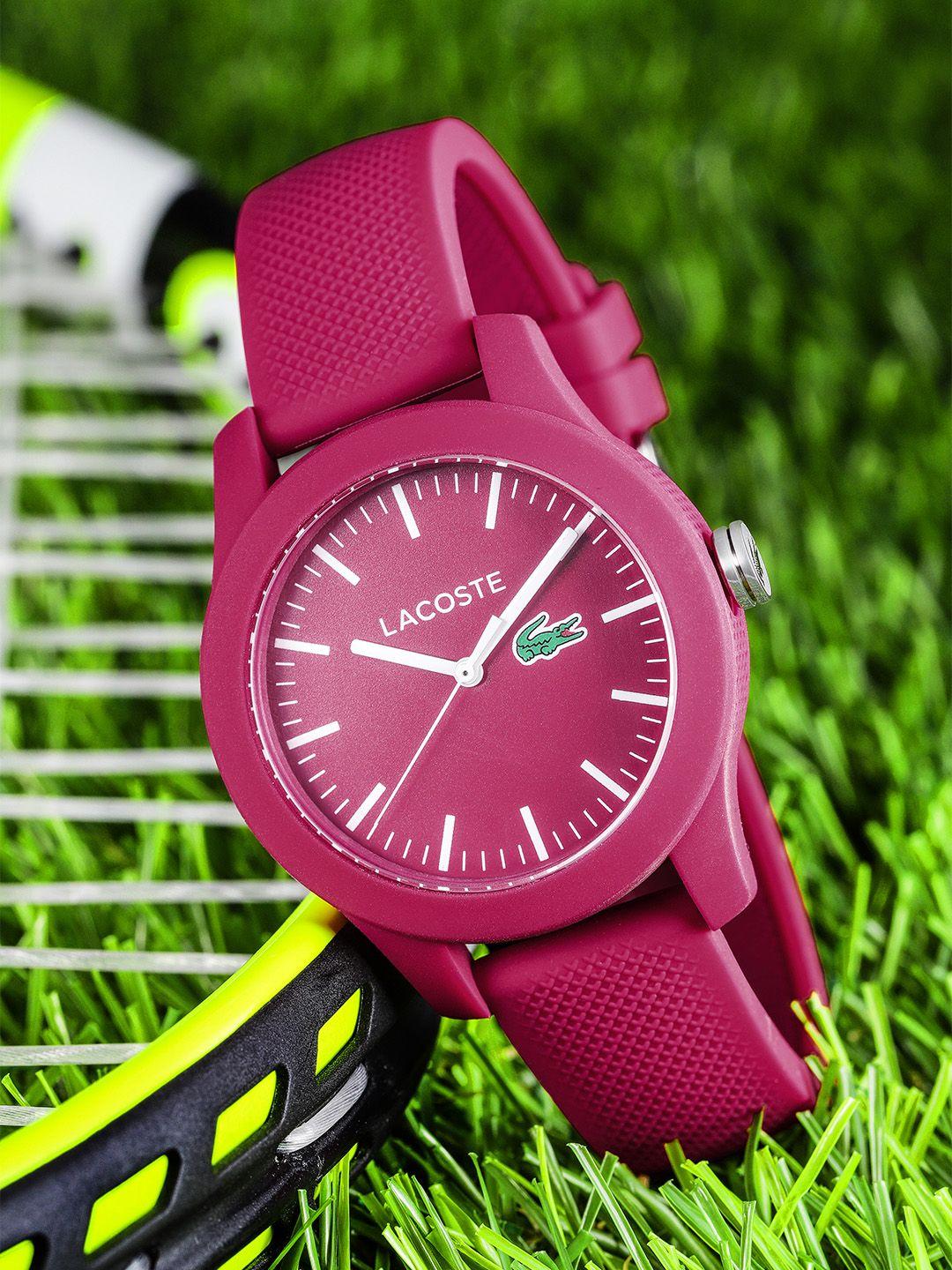 lacoste women pink analogue watch 2000957