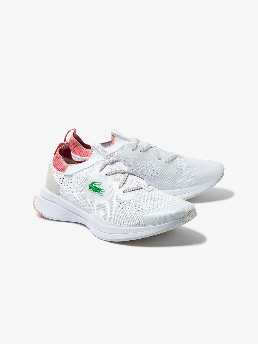 lacoste women run spin knit textile sneakers