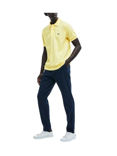 lacoste yellow l.12.12 classic fit polo t-shirt