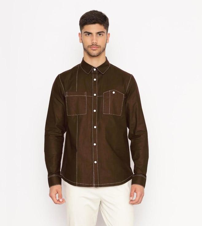 lacquer embassy brown shirt