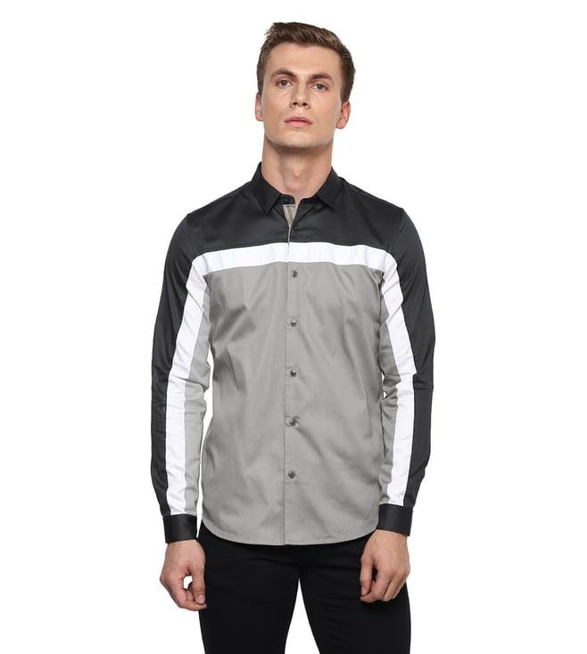 lacquer embassy grey barre shirt