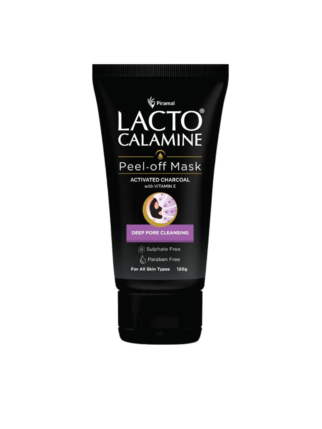 lacto calamine peel off mask with activated charcoal &  vitamin e - 120 g