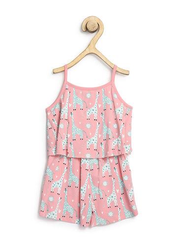 lady in sunshine jumpsuit new print pink
