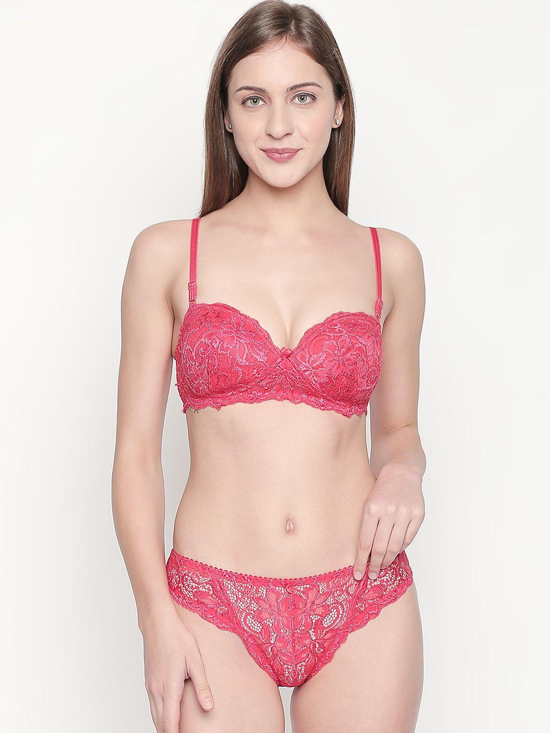 lady love women red lace lingerie set llset1009