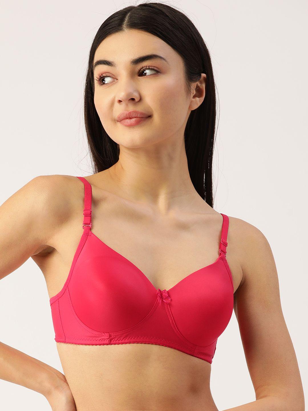 lady lyka fuchsia bra lightly padded