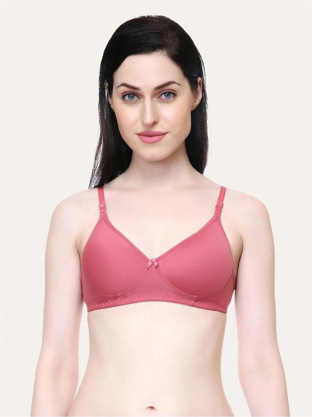 lady lyka medium coverage lightly padded all day comfort cotton t-shirt bra