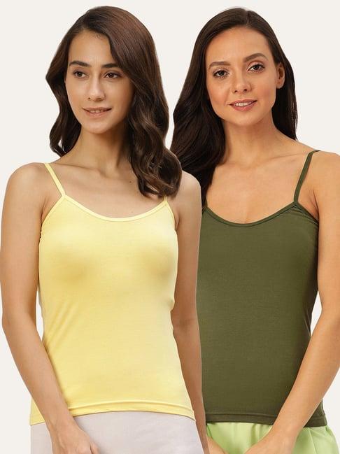 lady lyka multicolor camisole (pack of 2)