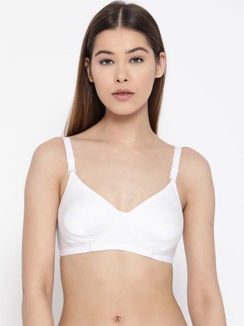 lady lyka white non wired non padded t-shirt bra