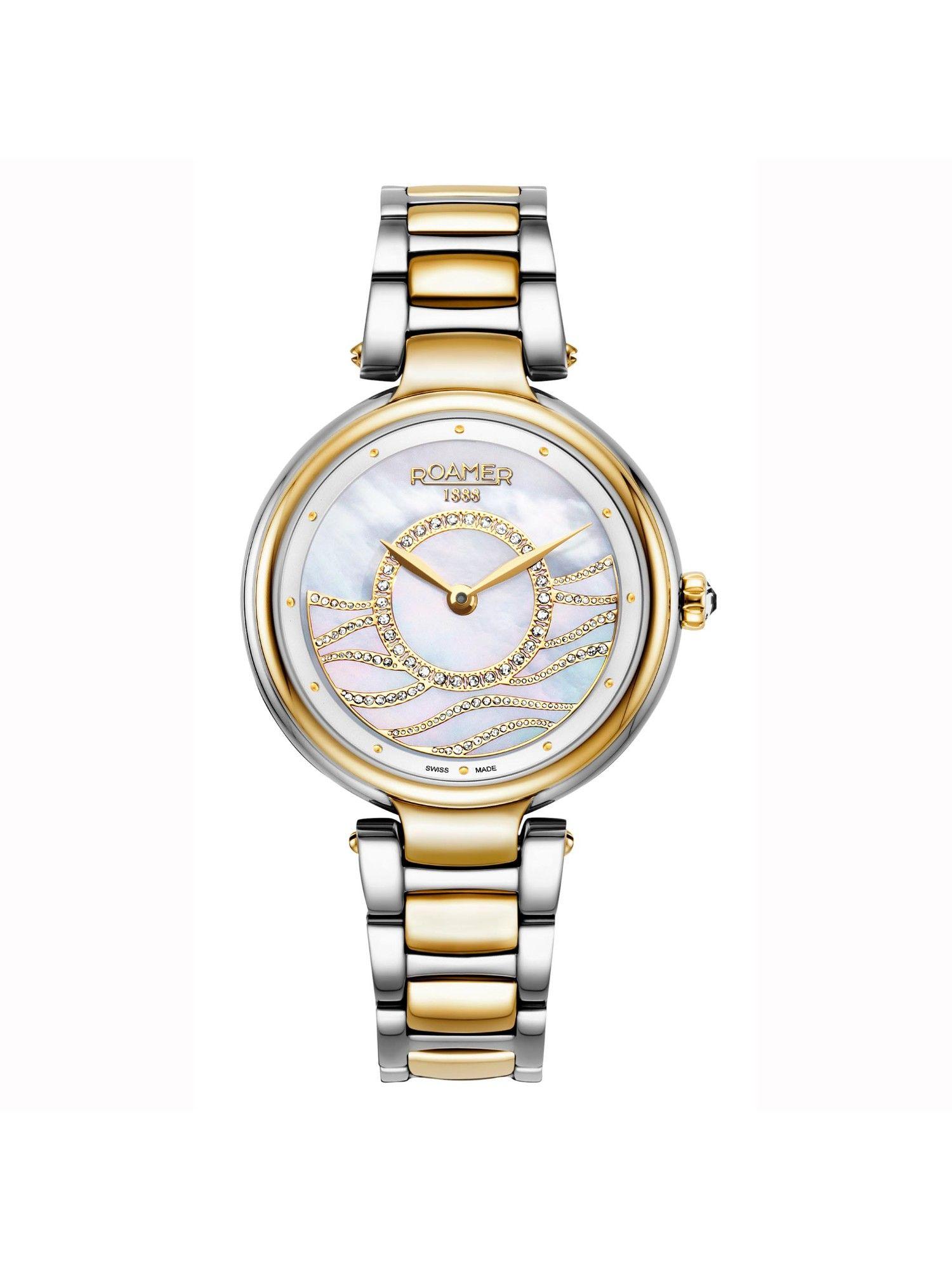 lady mermaid swiss made white round dial womens watch - 600857 47 15 50 (medium)