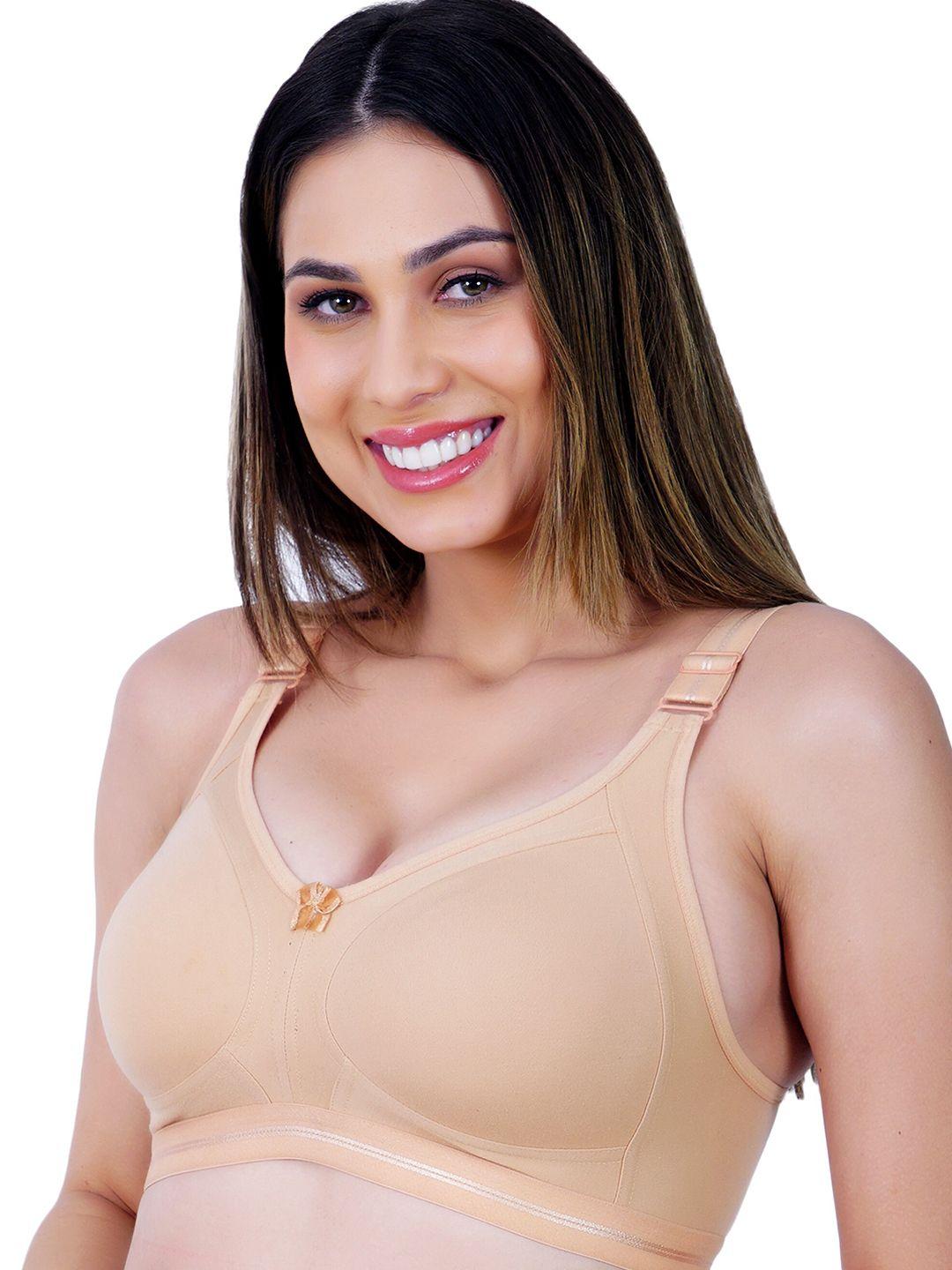 ladyland full coverage non wired support cotton t-shirt bra